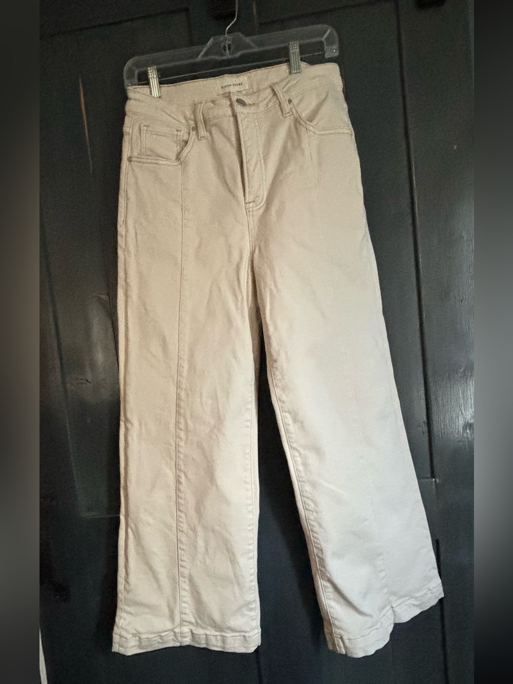 Risen Wide legged Jeans in Cream Sz 29